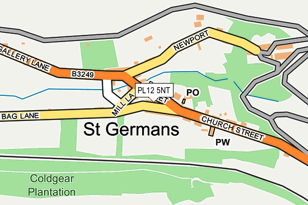 PL12 5NT map - OS OpenMap – Local (Ordnance Survey) PL12 5NT map - OS OpenMap – Local (Ordnance Survey)