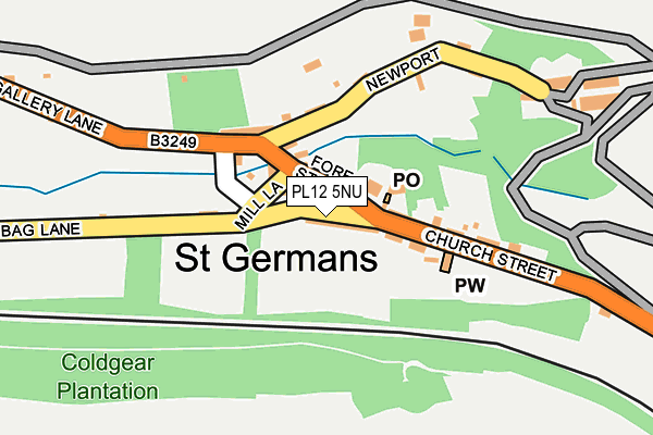 PL12 5NU map - OS OpenMap – Local (Ordnance Survey) PL12 5NU map - OS OpenMap – Local (Ordnance Survey)
