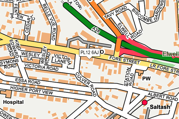 PL12 6AJ map - OS OpenMap – Local (Ordnance Survey) PL12 6AJ map - OS OpenMap – Local (Ordnance Survey)