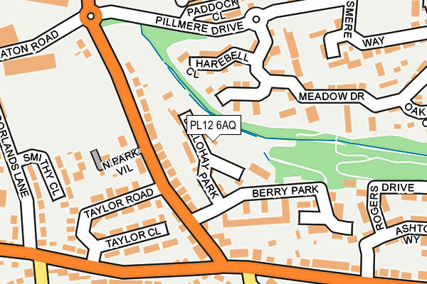 PL12 6AQ map - OS OpenMap – Local (Ordnance Survey) PL12 6AQ map - OS OpenMap – Local (Ordnance Survey)