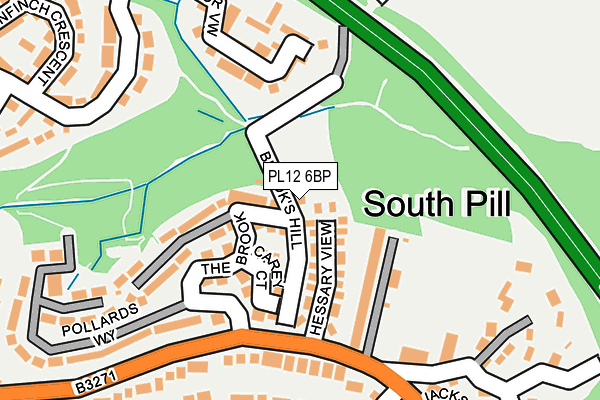PL12 6BP map - OS OpenMap – Local (Ordnance Survey) PL12 6BP map - OS OpenMap – Local (Ordnance Survey)