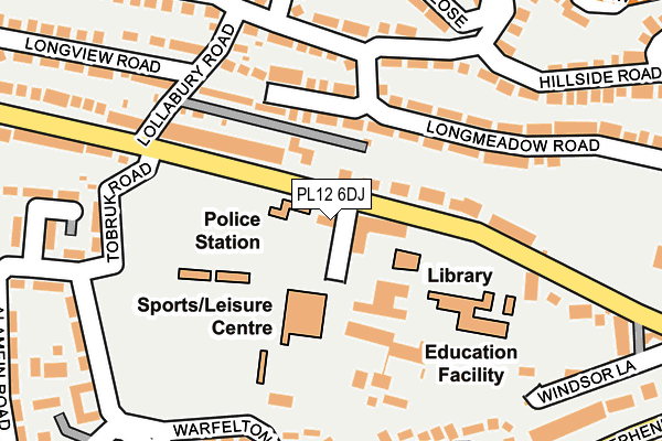 PL12 6DJ map - OS OpenMap – Local (Ordnance Survey) PL12 6DJ map - OS OpenMap – Local (Ordnance Survey)