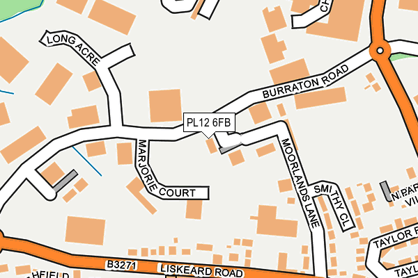 PL12 6FB map - OS OpenMap – Local (Ordnance Survey) PL12 6FB map - OS OpenMap – Local (Ordnance Survey)