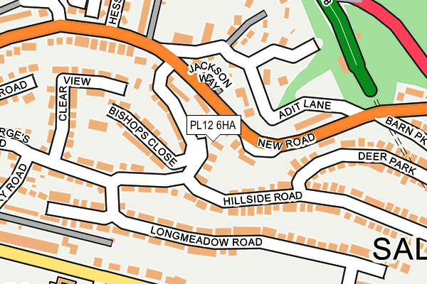 PL12 6HA map - OS OpenMap – Local (Ordnance Survey) PL12 6HA map - OS OpenMap – Local (Ordnance Survey)