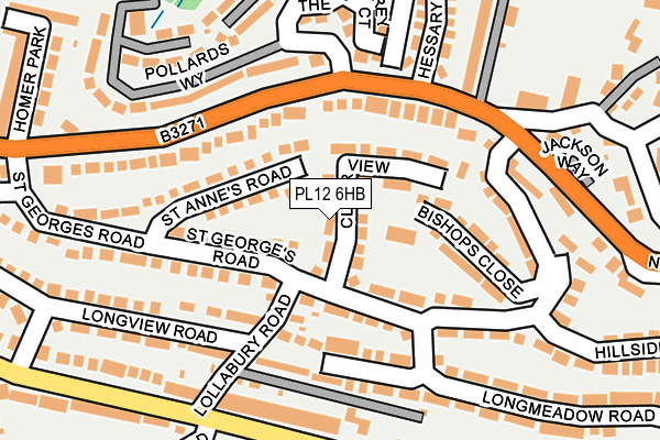 PL12 6HB map - OS OpenMap – Local (Ordnance Survey) PL12 6HB map - OS OpenMap – Local (Ordnance Survey)
