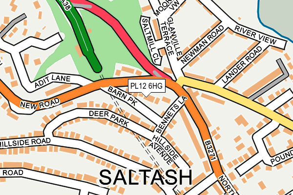 PL12 6HG map - OS OpenMap – Local (Ordnance Survey) PL12 6HG map - OS OpenMap – Local (Ordnance Survey)