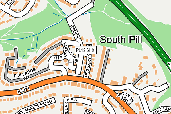 PL12 6HX map - OS OpenMap – Local (Ordnance Survey) PL12 6HX map - OS OpenMap – Local (Ordnance Survey)