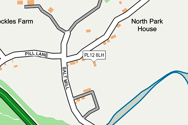 PL12 6LH map - OS OpenMap – Local (Ordnance Survey) PL12 6LH map - OS OpenMap – Local (Ordnance Survey)