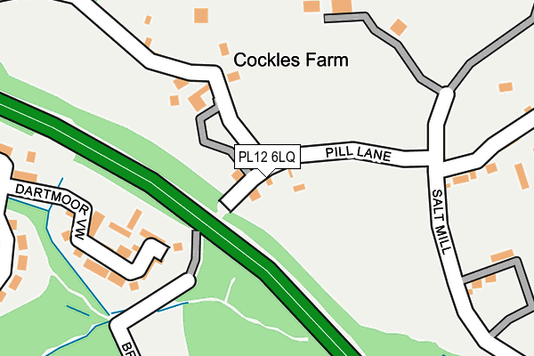 PL12 6LQ map - OS OpenMap – Local (Ordnance Survey) PL12 6LQ map - OS OpenMap – Local (Ordnance Survey)