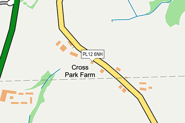 PL12 6NH map - OS OpenMap – Local (Ordnance Survey) PL12 6NH map - OS OpenMap – Local (Ordnance Survey)