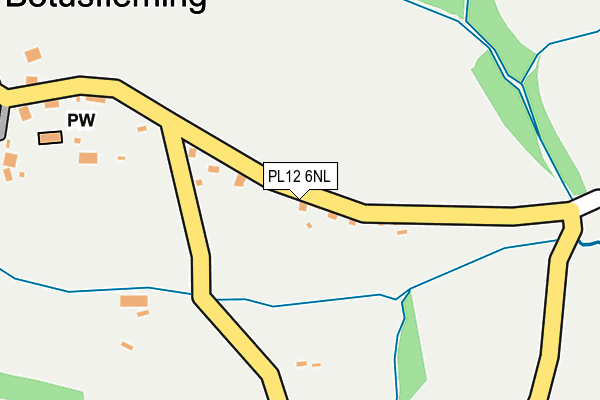 PL12 6NL map - OS OpenMap – Local (Ordnance Survey) PL12 6NL map - OS OpenMap – Local (Ordnance Survey)
