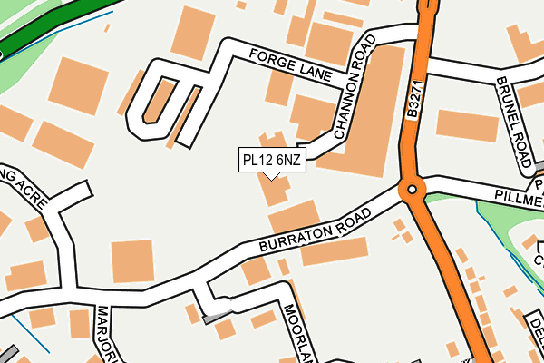 PL12 6NZ map - OS OpenMap – Local (Ordnance Survey) PL12 6NZ map - OS OpenMap – Local (Ordnance Survey)