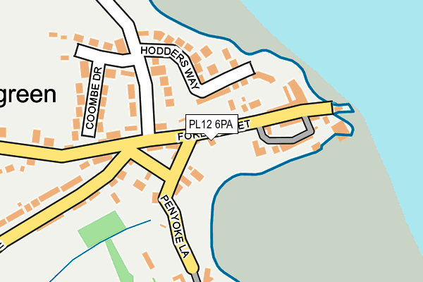 PL12 6PA map - OS OpenMap – Local (Ordnance Survey) PL12 6PA map - OS OpenMap – Local (Ordnance Survey)