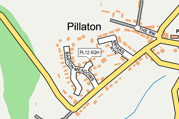 PL12 6QH map - OS OpenMap – Local (Ordnance Survey) PL12 6QH map - OS OpenMap – Local (Ordnance Survey)