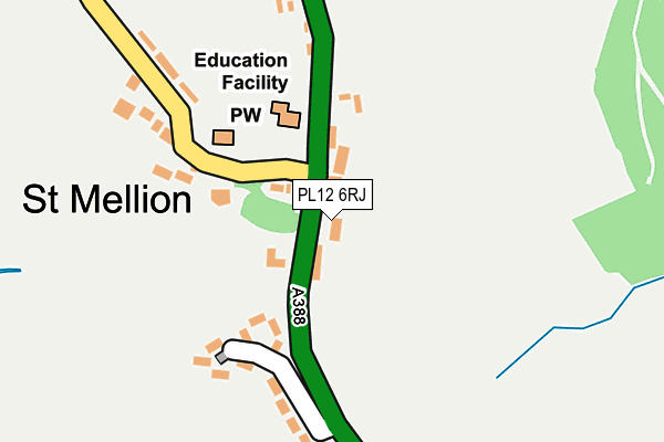PL12 6RJ map - OS OpenMap – Local (Ordnance Survey) PL12 6RJ map - OS OpenMap – Local (Ordnance Survey)