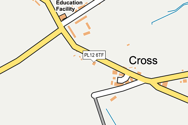 PL12 6TF map - OS OpenMap – Local (Ordnance Survey) PL12 6TF map - OS OpenMap – Local (Ordnance Survey)