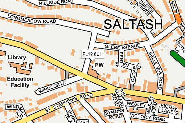PL12 6UH map - OS OpenMap – Local (Ordnance Survey) PL12 6UH map - OS OpenMap – Local (Ordnance Survey)