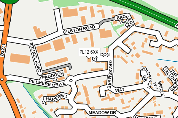 PL12 6XX map - OS OpenMap – Local (Ordnance Survey) PL12 6XX map - OS OpenMap – Local (Ordnance Survey)