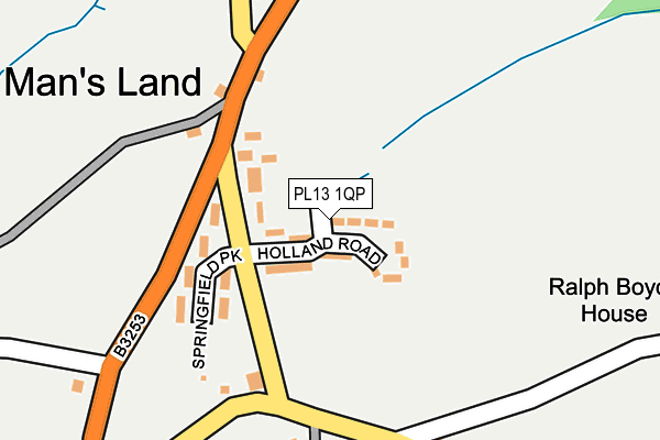 PL13 1QP map - OS OpenMap – Local (Ordnance Survey) PL13 1QP map - OS OpenMap – Local (Ordnance Survey)