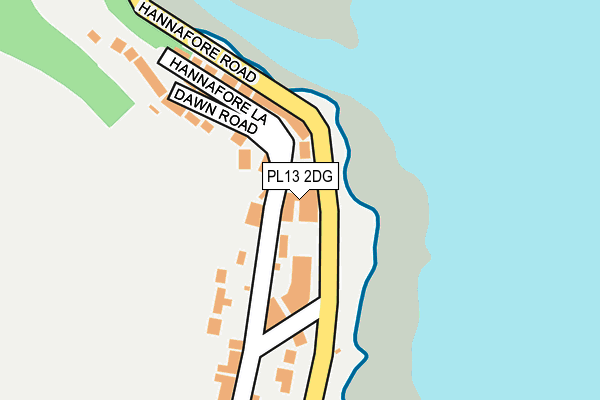 PL13 2DG map - OS OpenMap – Local (Ordnance Survey) PL13 2DG map - OS OpenMap – Local (Ordnance Survey)