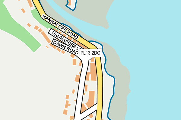 PL13 2DQ map - OS OpenMap – Local (Ordnance Survey) PL13 2DQ map - OS OpenMap – Local (Ordnance Survey)