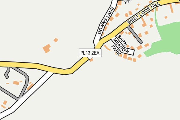 PL13 2EA map - OS OpenMap – Local (Ordnance Survey) PL13 2EA map - OS OpenMap – Local (Ordnance Survey)