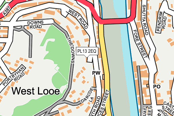 PL13 2EQ map - OS OpenMap – Local (Ordnance Survey) PL13 2EQ map - OS OpenMap – Local (Ordnance Survey)