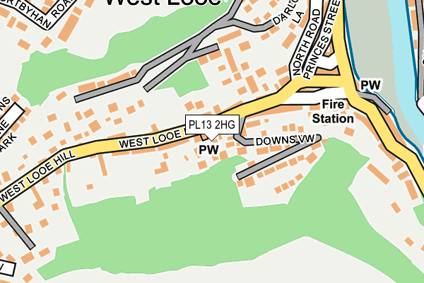 PL13 2HG map - OS OpenMap – Local (Ordnance Survey) PL13 2HG map - OS OpenMap – Local (Ordnance Survey)