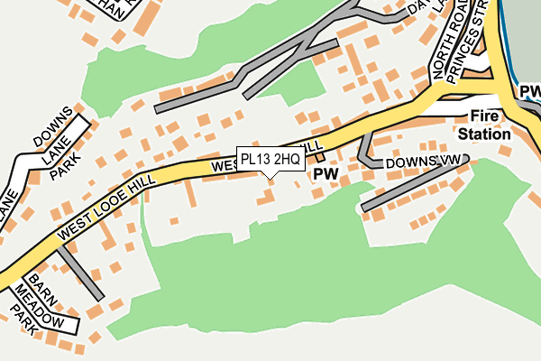 PL13 2HQ map - OS OpenMap – Local (Ordnance Survey) PL13 2HQ map - OS OpenMap – Local (Ordnance Survey)