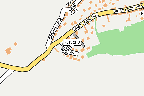 PL13 2HU map - OS OpenMap – Local (Ordnance Survey) PL13 2HU map - OS OpenMap – Local (Ordnance Survey)