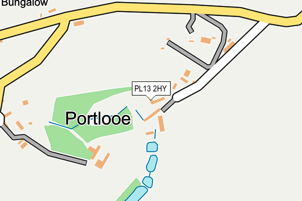 PL13 2HY map - OS OpenMap – Local (Ordnance Survey) PL13 2HY map - OS OpenMap – Local (Ordnance Survey)