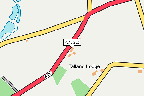 PL13 2LZ map - OS OpenMap – Local (Ordnance Survey) PL13 2LZ map - OS OpenMap – Local (Ordnance Survey)