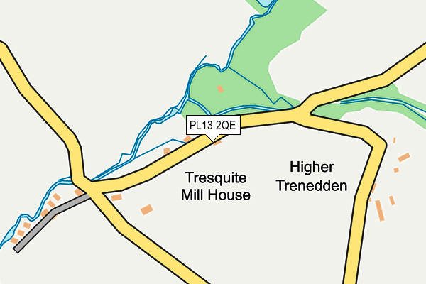PL13 2QE map - OS OpenMap – Local (Ordnance Survey) PL13 2QE map - OS OpenMap – Local (Ordnance Survey)