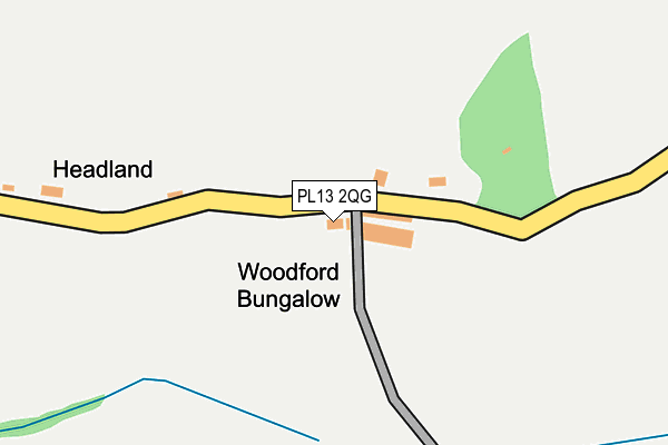 PL13 2QG map - OS OpenMap – Local (Ordnance Survey) PL13 2QG map - OS OpenMap – Local (Ordnance Survey)