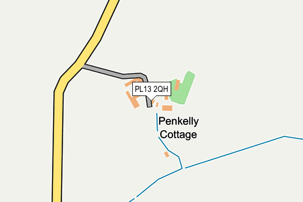 PL13 2QH map - OS OpenMap – Local (Ordnance Survey) PL13 2QH map - OS OpenMap – Local (Ordnance Survey)