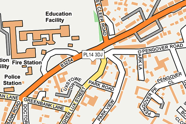 PL14 3DJ map - OS OpenMap – Local (Ordnance Survey) PL14 3DJ map - OS OpenMap – Local (Ordnance Survey)