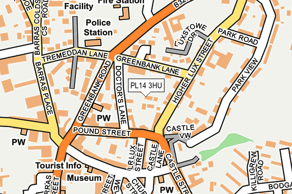 PL14 3HU map - OS OpenMap – Local (Ordnance Survey) PL14 3HU map - OS OpenMap – Local (Ordnance Survey)