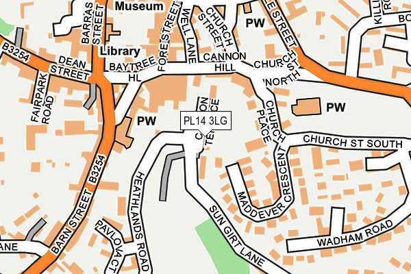 PL14 3LG map - OS OpenMap – Local (Ordnance Survey) PL14 3LG map - OS OpenMap – Local (Ordnance Survey)