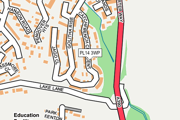 PL14 3WP map - OS OpenMap – Local (Ordnance Survey) PL14 3WP map - OS OpenMap – Local (Ordnance Survey)