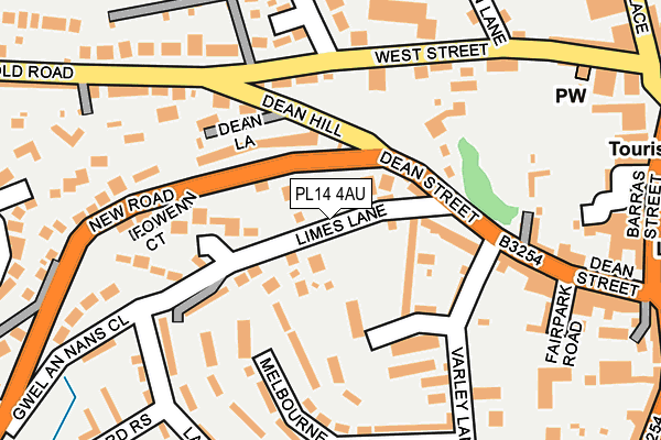 PL14 4AU map - OS OpenMap – Local (Ordnance Survey) PL14 4AU map - OS OpenMap – Local (Ordnance Survey)