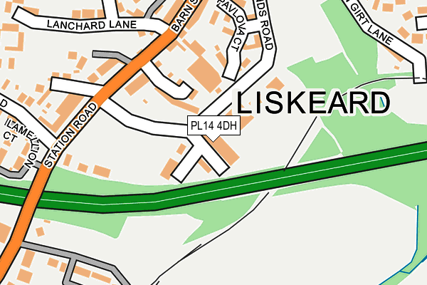 PL14 4DH map - OS OpenMap – Local (Ordnance Survey) PL14 4DH map - OS OpenMap – Local (Ordnance Survey)