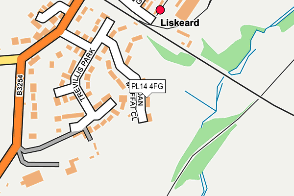 PL14 4FG map - OS OpenMap – Local (Ordnance Survey) PL14 4FG map - OS OpenMap – Local (Ordnance Survey)