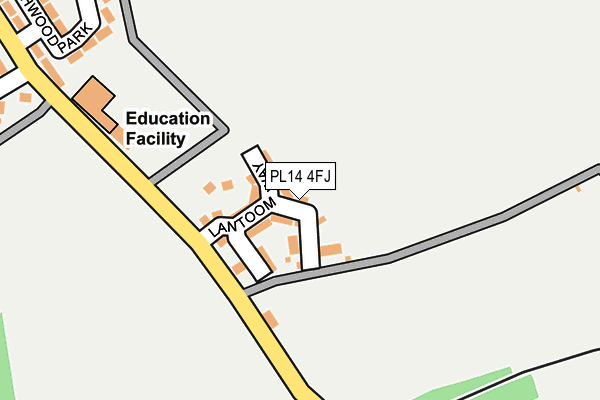 PL14 4FJ map - OS OpenMap – Local (Ordnance Survey) PL14 4FJ map - OS OpenMap – Local (Ordnance Survey)