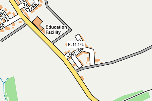 PL14 4FL map - OS OpenMap – Local (Ordnance Survey) PL14 4FL map - OS OpenMap – Local (Ordnance Survey)