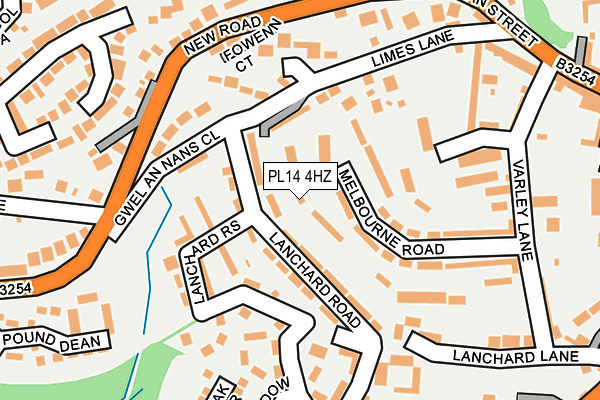 PL14 4HZ map - OS OpenMap – Local (Ordnance Survey) PL14 4HZ map - OS OpenMap – Local (Ordnance Survey)
