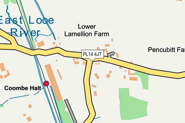 PL14 4JT map - OS OpenMap – Local (Ordnance Survey) PL14 4JT map - OS OpenMap – Local (Ordnance Survey)