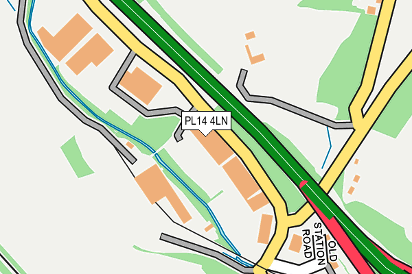PL14 4LN map - OS OpenMap – Local (Ordnance Survey) PL14 4LN map - OS OpenMap – Local (Ordnance Survey)