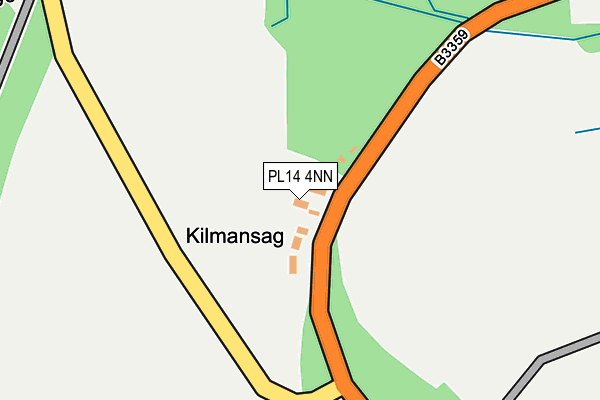 PL14 4NN map - OS OpenMap – Local (Ordnance Survey) PL14 4NN map - OS OpenMap – Local (Ordnance Survey)