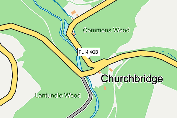 PL14 4QB map - OS OpenMap – Local (Ordnance Survey) PL14 4QB map - OS OpenMap – Local (Ordnance Survey)
