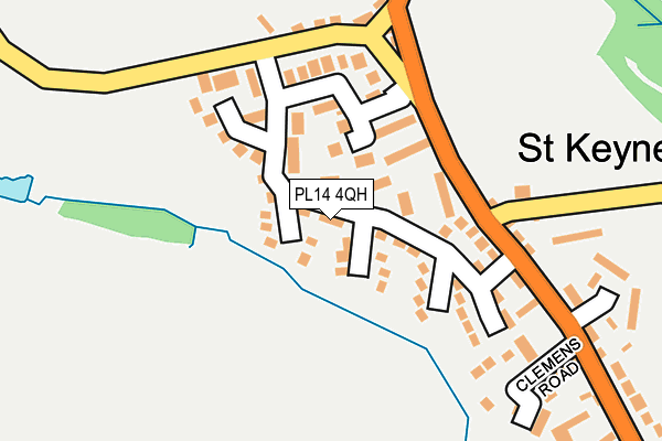 PL14 4QH map - OS OpenMap – Local (Ordnance Survey) PL14 4QH map - OS OpenMap – Local (Ordnance Survey)